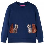 vidaXL Sweatshirt para Criança Azul-marinho 92 - 14159