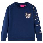 vidaXL Sweatshirt para Criança Azul-marinho 104 - 14095