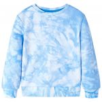 vidaXL Sweatshirt para Criança Azul-suave 128 - 12622