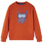 vidaXL Sweatshirt para Criança Cor Ferrugem-claro 128 - 13382