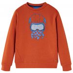 vidaXL Sweatshirt para Criança Cor Ferrugem-claro 140 - 13383