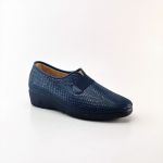 Devalverde Sapatos Conforto Cunha Azul Marinho 35 - 202_A-35