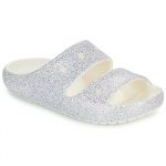 Crocs Sandálias Infantis Classic Glitter Sandal v2 K Branco 33 / 34