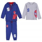 Cerdá Fato de Treino Cotton Brushed Spiderman 3 Peças Azul 3 Anos