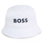 Boss J50916 Bucket Hat Branco 50 cm