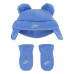 Nike Kids 6a3065 Beanie&gloves Azul 12-24 Meses
