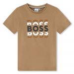 Boss J25o72 Short Sleeve T-shirt Castanho 6 Anos