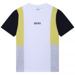 Boss J25m13 Short Sleeve T-shirt Amarelo,Branco 16 Anos
