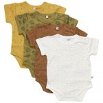 Pippi Ao-printed 4 Pack Short Sleeve Body Colorido 3 Anos