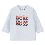Boss J95362 Long Sleeve T-shirt Azul 12 Meses
