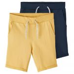 Name It Vermo Sweat Shorts 2 Units Amarelo,Azul 98 cm