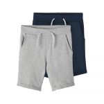 Name It Vermo Sweat Shorts 2 Units Azul,Cinzento 158 cm