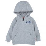 Levi´s ® Kids Logo Full Zip Sweatshirt Cinzento 12 Meses