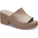 Crocs Brooklyn Slide High Shine Heel Sandals Dourado 39-40 Mulher