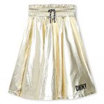 Dkny D60168 Skirt Dourado 14 Anos