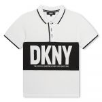 Dkny D60019 Short Sleeve Polo Branco 12 Anos