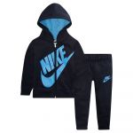 Nike Kids Sueded Fleece Futura Jogger Track Suit Azul 24 Meses