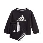 Adidas Badge Of Sport French Terry Jogger-track Suit Preto 9-12 Meses