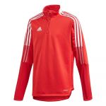 Adidas Tiro 21 Half Zip Sweatshirt Vermelho 5-6 Anos