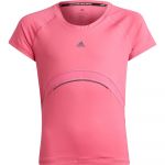 Adidas Aeroready Hit Short Sleeve T-shirt Rosa 9-10 Anos