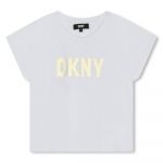 Dkny D60088 Short Sleeve T-shirt Branco 4 Anos