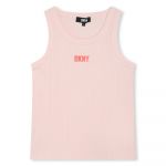 Dkny D60081 Sleeveless T-shirt Rosa 12 Anos