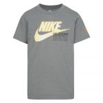 Nike Kids Futura Micro Text Short Sleeve T-shirt Cinzento 24 Months-3 Anos
