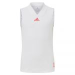 Adidas Q3 Match Sleeveless T-shirt Branco 7-8 Anos