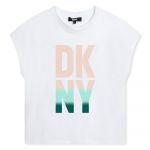 Dkny D60103 Short Sleeve T-shirt Branco 12 Anos