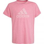 Adidas Future Icons Cotton Loose Badge Of Sport Short Sleeve T-shirt Rosa 9-10 Anos