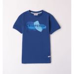 Superga S8831 Short Sleeve T-shirt Azul 12 Anos