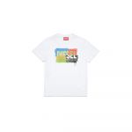 Diesel Kids J01776 Short Sleeve T-shirt Branco 16 Anos