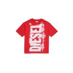 Diesel Kids J01131 Short Sleeve T-shirt Vermelho 6 Anos
