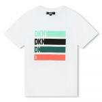 Dkny D60024 Short Sleeve T-shirt Branco 4 Anos