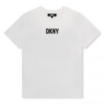 Dkny D60023 Short Sleeve T-shirt Branco 4 Anos