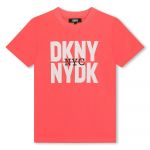 Dkny D60141 Short Sleeve T-shirt Laranja 8 Anos