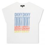 Dkny D60093 Short Sleeve T-shirt Branco 6 Anos