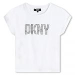 Dkny D60089 Short Sleeve T-shirt Branco 6 Anos