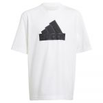 Adidas Future Icons Logo Piqué Short Sleeve T-shirt Branco 15-16 Anos