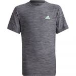 Adidas Heather Short Sleeve T-shirt Cinzento 7-8 Anos