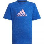 Adidas Future Icons Badge Of Sport Logo Short Sleeve T-shirt Azul 9-10 Anos