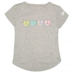 Nike Kids Sweet Hearts Short Sleeve T-shirt Cinzento 3-4 Anos