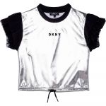 Dkny D35r74-016 Short Sleeve T-shirt Cinzento 8 Anos