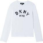 Dkny D35r57-10b Long Sleeve T-shirt Branco 6 Anos