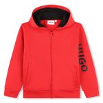 Hugo G00030 Full Zip Sweatshirt Vermelho 12 Anos