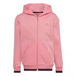Adidas All Szn Full Zip Sweatshirt Rosa 9-10 Anos