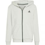 Adidas Lounge Velour Full Zip Sweatshirt Branco 9-10 Anos