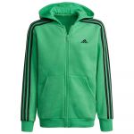 Adidas 3 Striker Full Zip Sweatshirt Verde 4-5 Anos
