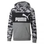 Puma Essentials+ Camo Fl Sweatshirt Cinzento 9-10 Anos