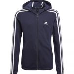 Adidas Essentials 3 Stripes-hoodie Azul 11-12 Anos